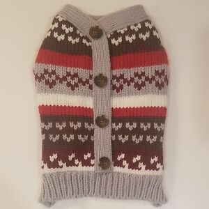 Dog Knit And Fleece Lined Sweater